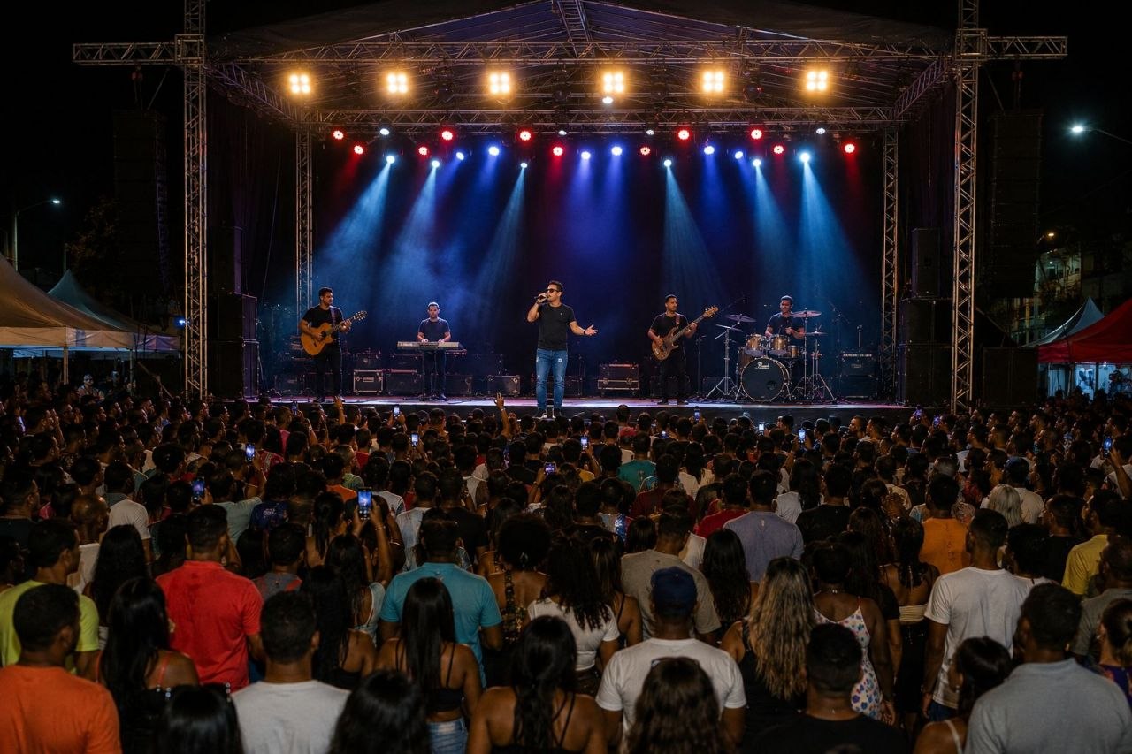 Dielson Anjos agita o público no “Fest Arrocha do Preto” em CondeúbaBA - Noticia
